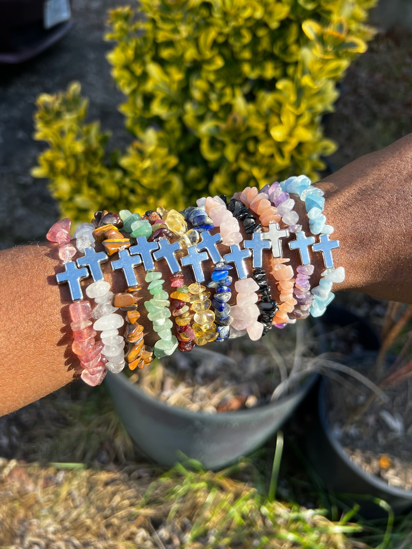 Crystal Gem Beaded Bracelet (1pc)