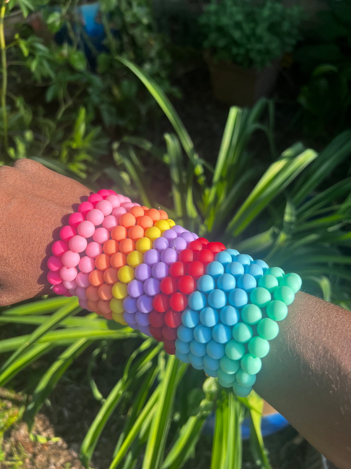 Solid Color Beaded Bracelets